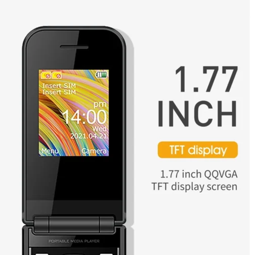 New Arrivals flip phone 1.77 inch UNIWA F2720 32M senior phone Support Blutoth FM GSM Dual SIM flip mobile phones - Image 3