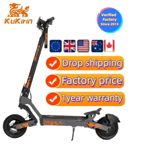 2024 Hot Products Rated Power 800w Kukirin G2 Black Friday 2024 Kukirin Kirin Folding Electric Scooter 10"inch - Image 6