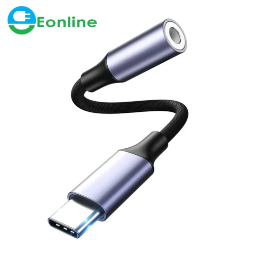 Eonline 3D Girl USB Type C To 3.5mm Aux Adapter Type-c 3.5 Jack Audio Cable Earphone Cable for Samsung Galaxy S22 S21 Huawei P50 - Image 6