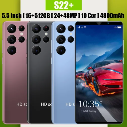 2022 New S22 6.8 inch screen smartphone 16GB+512GB 5200mAh 5G Unlock phones mobile android smartphone Global Version - Image 4