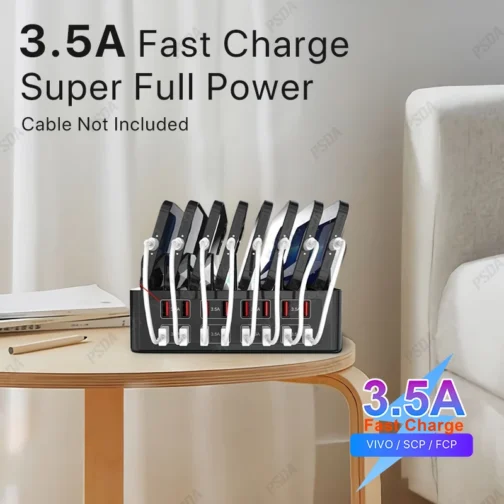 EONLINE 3D 150W Universal Multi USB Charger 16 Port USB 3.5A Fast Charging Station Stand For Iphone Ipad Samsung Xiaomi Tablet - Image 2