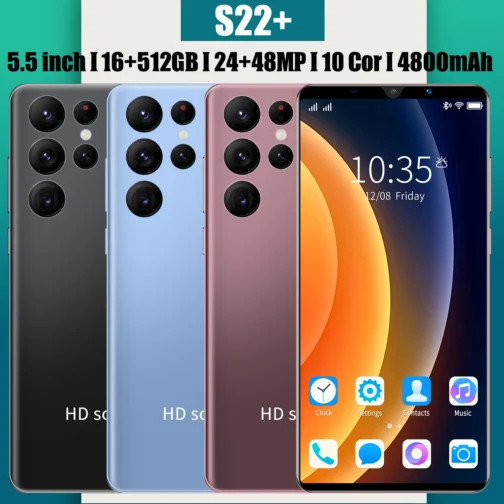 2022 New S22 6.8 inch screen smartphone 16GB+512GB 5200mAh 5G Unlock phones mobile android smartphone Global Version - Image 3